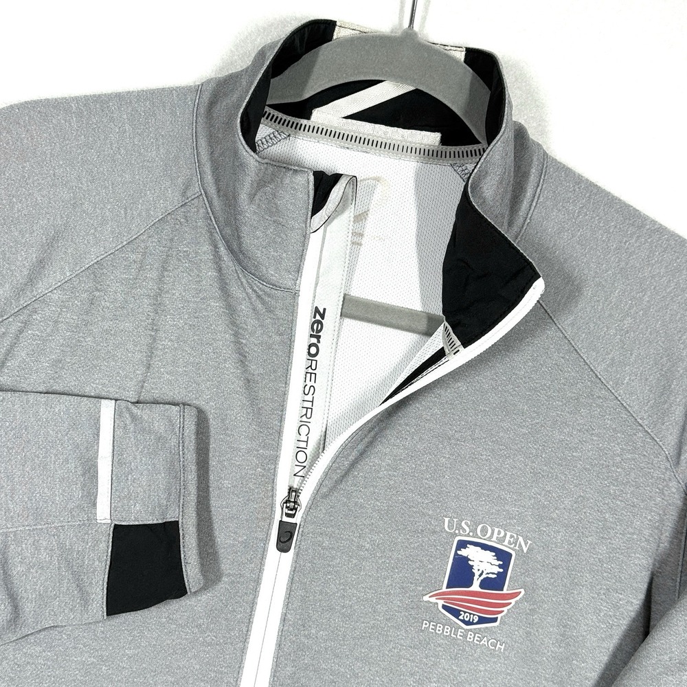 Zero Restriction Z425 1/4 Zip Pullover Men Large US Open Pebble Beach Golf Shirt